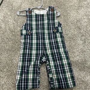 Navy green white Jon Jon 9mth baby boutique